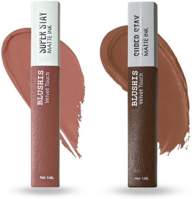 BLUSHIS Non Transfer Smudge Proof Longlasting Sensational Liquid Matte Lipstick(Coffee brown, 10 ml)