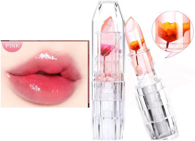 GFSU - GO FOR SOMETHING UNIQUE Waterproof Flower Lipstick Jelly Flower Transparent Color Changing Lipstick(yellow, 3.6 ml)