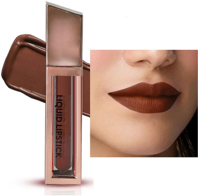 GULGLOW99 Weightless Matte Lipstick & Highly Pigmented Lip Color For Woman(Chocolate Brown, 2.5 g)