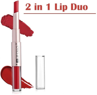 DARYUE Lip Matte, 2 in 1 Matte Finish Long Lasting Lipstick(Red, 12 ml)