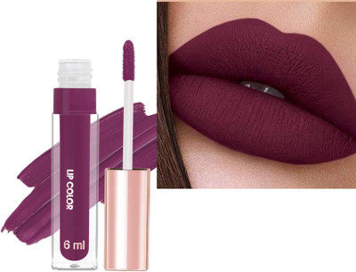 GULGLOW99 Non Transfer Smudge Proof Long Lasting Matte Liquid Lipstick(WINE, 6 ml)