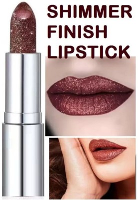 Yuency GOLDEN DUST SHIMMERY SHINY MULTI PURPOSE GLITTER CHOCOLATE LIPSTICK(BURGUNDY, 3.8 g)