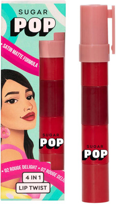 SUGAR POP 4 in 1 Lip Twist 02 Rouge Delight(Multi-use, 6.4 g)
