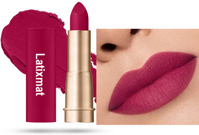 Latixmat Smooth Application Transferproof & Smudge Proof Highly Pigemented Lipstick(MAGENTA PINK, 3.5 g)