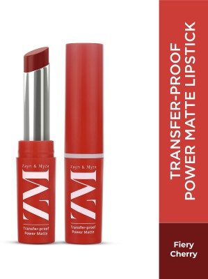 ZM Zayn & Myza Transfer-Proof Power Matte Lipstick(Fiery Cherry, 3.2 g)