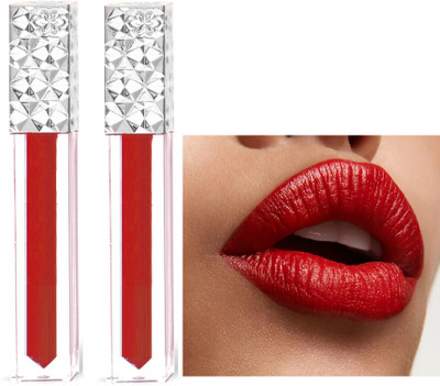 tanvi27 Combo Non Transfer Waterproof Longlast Matte Liquid Lipstick Bold red(Bold red, 10 ml)