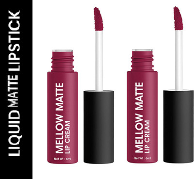 Luipui MATTE CREAMY SUPER STAY LONG LASTING, FULL COVERAGE LIPSTICK PACK OF 2(FUCHSIA CHIC, 12 ml)