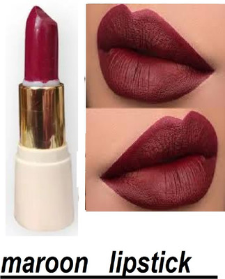 Luipui maroon matte lipstick smudge proof waterproof(maroon, 6 g)