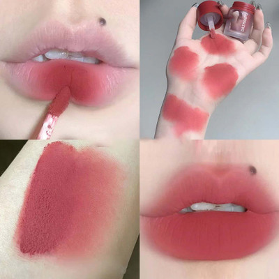 DAIMANPU Lip Mud Lipstick, Matte Cream, FDA Approved, Korean(Shade 02, 5 g)