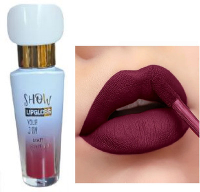Luipui maroon liquid matte lipstick pack of 1 best lips(maroon, 6 ml)