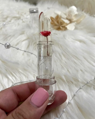 Latixmat Jelly Red Flower Color Changing Lipstick Temperature Change Moisturizer(Red, 3.6 g)