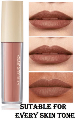 Vyomiris matte Lipstick waterproof long lasting for best look(BROWN, 4.5 ml)