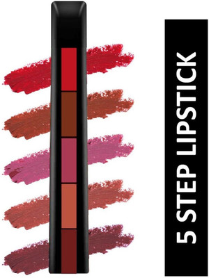 Libline 5 in 1 Pocket Matte Finish Lipstick Set, 5 Lip Color in 1 Lipstick(MUTICOLOR, 8 g)
