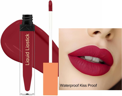 WOONGMI New Super Long Lasting Liquid Matte Lipstick(Peach, 6 ml)
