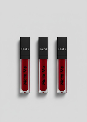 Fairlis Maroon Lipstick Combo Pack of 3 – Ultra Smooth Matte Finish(Maroon, 18 ml)