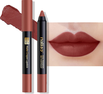 maliao Matte Crayon Lipstick - 6-in-1 Non-Transfer Waterproof Color Show(810 - RUBY WOO, 4.2 g)