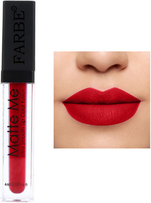 Farbe Matte Me Liquid Lip Colour(Red, 4 ml)