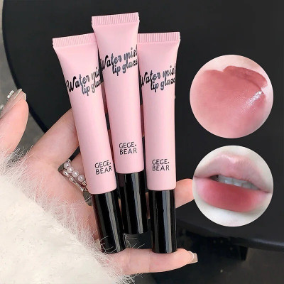 DAIMANPU Gege Bear-Matte Liquid Lipstick & Soft Blush Moisturizing Lip Gloss(Dawn Tea, 8 g)