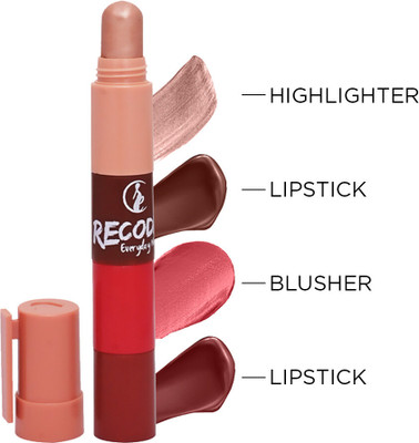 recode Everyday Makeup Get Ready With Me 4 in 1 Makeup Stick(Multicolor, 6.4 g)
