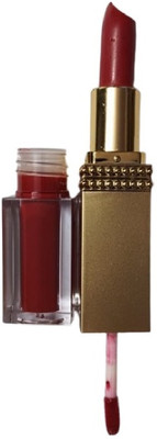 N&N water proof new 2 in 1 lipstick red look pack of 1(red, 5 g)