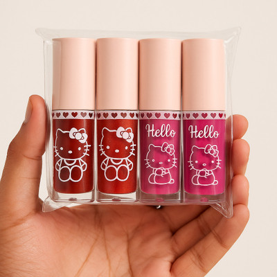 glamblush Liquid Lipstick Set – 4 Shades Combo(RED, 250 ml)