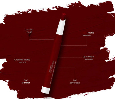REIMICHI Soft Matte Finish and Lightweight Formula Lipstick(red rosewood, 3.5 g)