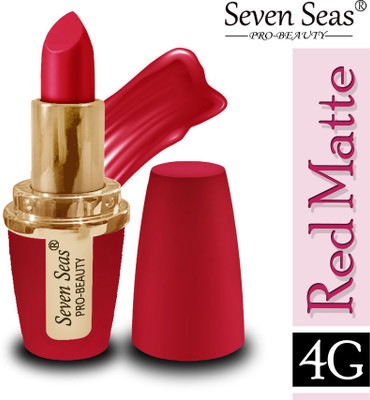 Seven Seas Pro-Beauty Look Matt lipstick set of 1(Red Matte, 4 g)