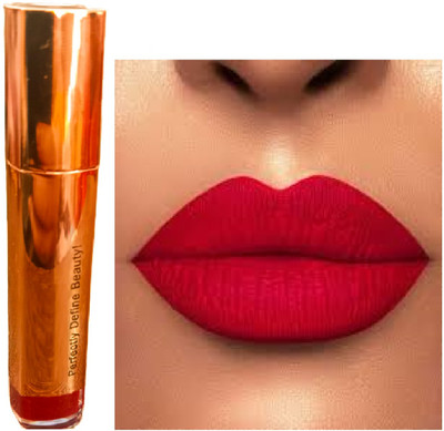 Luipui red liquid matte finish lipstick pack of 1 waterproof(red, 6 ml)