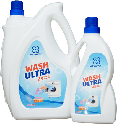 AQUAHOST Liquid detergent Top & Front load Pack of 1 Can + 1 Bottle Aqua Liquid Detergent(6 L)