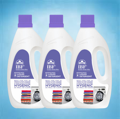 IBF Ilentine Beltin Filtec Liquid For All Type Of Washing Machine Liquid detergent Multi-Fragrance Liquid Detergent(3 x 1 L)