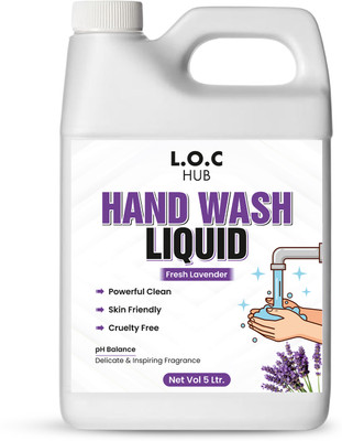 LOC Hand Wash Lavender Liquid Detergent(5 L)