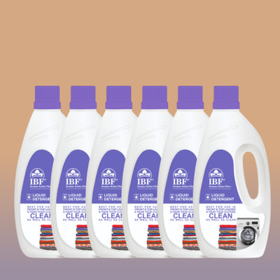 IBF Advance bllue Top Load & Front Load pack of Multi-Fragrance Liquid Detergent(6 x 1 L)