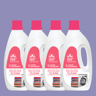 IBF top load and front load pink liquid detergent Multi-Fragrance Liquid Detergent(4 x 1 L)