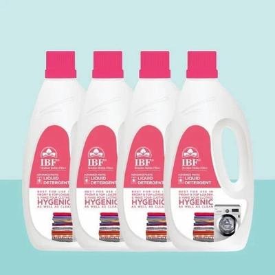 IBF Washing Machine Multi-Fragrance Liquid Detergent(4 x 1 L)