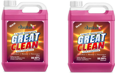 dasras Top load and front load liquid detergent, Fresh Liquid Detergent(10000 ml)