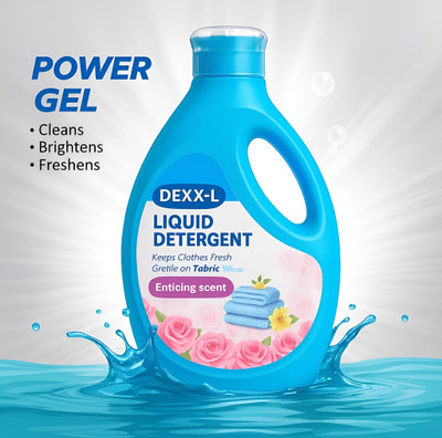 MRTrends DEXX-L Liquid Detergent 1kg | 48 Hours Freshness | Deep Cleans Tough Stains Floral Liquid Detergent(1 kg)