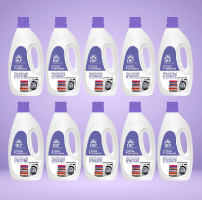 IBF Washing Machine Top Load & Front Load Liquid - Multi-Fragrance Liquid Detergent(10 x 1 L)