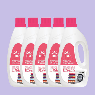 IBF Washing Machine Top Load & Front Load Multi-Fragrance Liquid Detergent(5 x 1 L)