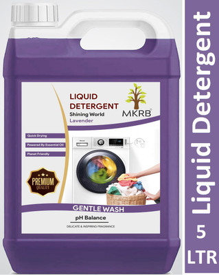MKRB Top Load And Front Load Liquid Detergent, Machine, Wash Detergent . Lavender Liquid Detergent (5000 Ml) For Rs. 185 @ 83 %