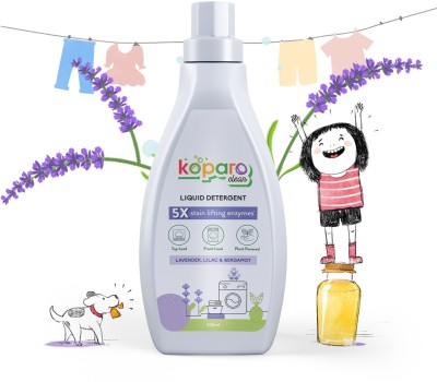 Koparo Laundry Liquid - Natural & Non Toxic - Eco-friendly - Tough on Stains - Lavender Liquid Detergent(900 ml)