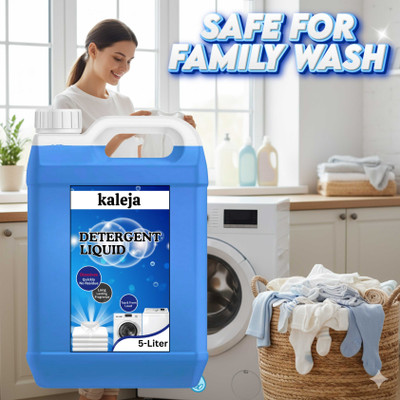 kaleja Detergent Liquid 5L Powerful Fresh Long Lasting Fragrance Wash Fresh Liquid Detergent(5 L)