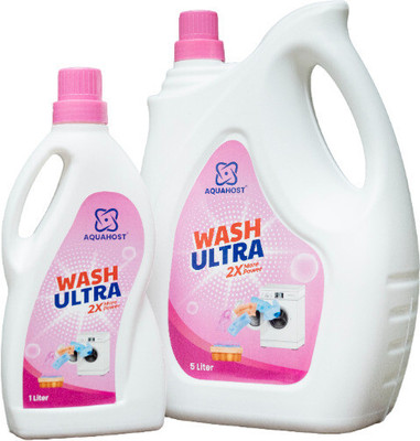 AQUAHOST Wash Ultra Liquid Detergent Combo 2 2X Power Fresh Liquid Detergent(2 x 2.5 L)