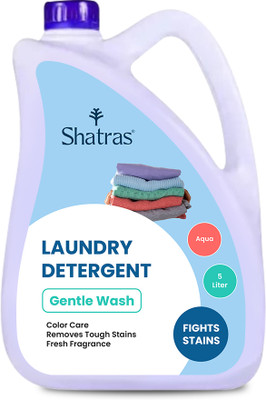 Shatras Liquid Detergent, Best Quality Washing Machine Liquid For Top And Front Load Aqua Liquid Detergent(5000 ml)