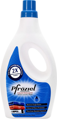 Pfroziel liquid detergent ( 1L) With Fabric conditioner. Top load machine & Bucket wash. Fresh Liquid Detergent(1 L)