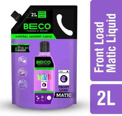 Beco Matic Front Load Liquid Detergent- 2 Litres Natural Formula for Tough Fresh Liquid Detergent(2000 ml)