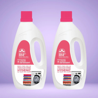 IBF Washing Machine Top Load & Front Load Liquid Detergent Multi-Fragrance Liquid Detergent(2 x 1 L)