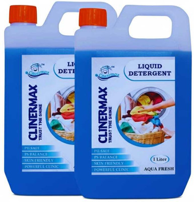 Clinermax Power Clean 1L Combo – Tough on Stains, Gentle Wash Multi-Fragrance Liquid Detergent(2000 ml)