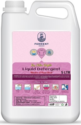 FERMENT ORGANICS Liquid for Fabric Care Suitable for Top and Front Load Machine and Hand Wash Classic Liquid Detergent(5 L)