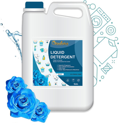 Gladiolus liquid detergent 5 litre top load front load, detergent liquid for washing Classic Liquid Detergent(5 L)