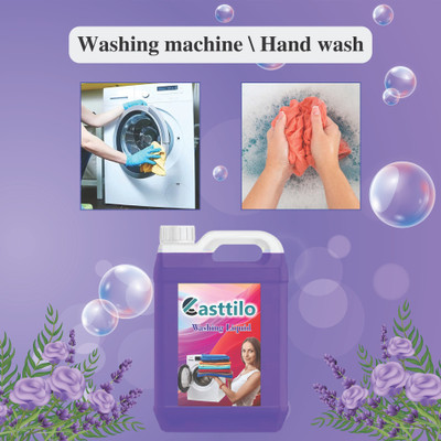 castlito Washing machine liquid detergent top load and front load Fresh Liquid Detergent(5 L)